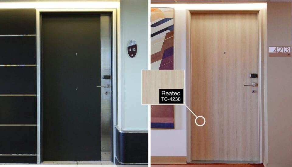 The Disney Contemporary Resort Doors Before & After Reatec TC-4238